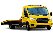 White Ford Transit Recovery Vehicle